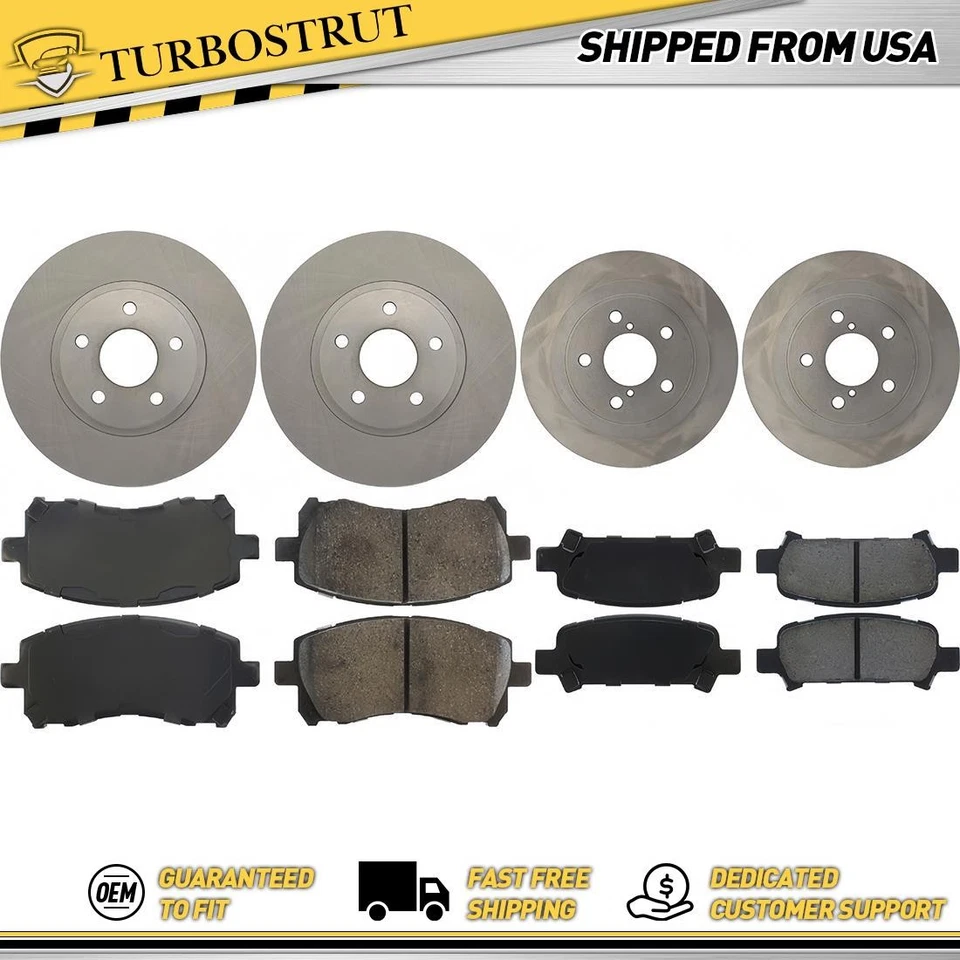 Kit de pastillas de freno delanteras y traseras originales para Subaru Impreza 1998-2001 2,5 L Foto 1 de 1