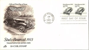Stutz Bearcat 1933 Transportation Series June 11, 1985 Mail Cover FDC - Picture 1 of 1