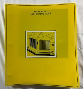 Carpeta guía del comprador de flota de concesionarios Pontiac 1974 -- ¡de colección!! - Imagen 1 de 21