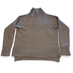 Everlane Honeycomb Funnel Neck Recycled Wool Cashmere Knit Sweater XS Oatmeal - Bild 1 von 4