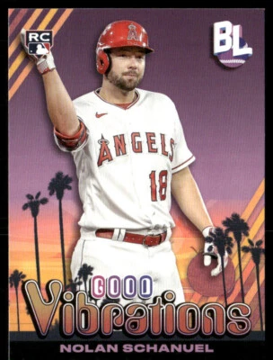 2024 Topps Big League - Good Vibrations Nolan Schanuel #GV-21 (RC) - Image 1 of 2