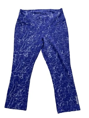 Reebok Leggings Womens Small Stretchy Purple Cropped Activewear Leggings - Image 1 of 4