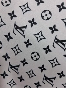 1 yarda usado usado tela estampado spandex 4 vías elástico - Imagen 1 de 1