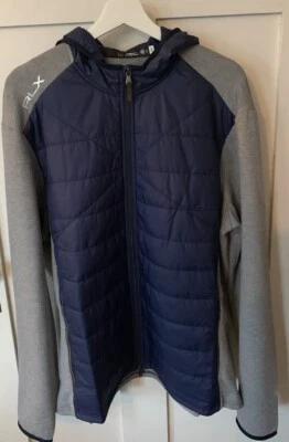 Chaqueta Ralph Lauren RLX Golf Cool Lana Híbrida Acolchada Azul Marino Chaqueta con Capucha Para Hombre’s S Foto 1 de 4