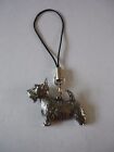 Scottish Scottie Dog Made From Modern English pewter Mobile Phone charm w34