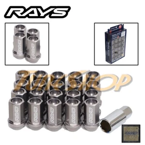 VOLK RACING RAYS STRAIGHT L42 DURA WHEELS LOCK LUG NUTS 12X1.25 1.25 GUN METAL S - Picture 1 of 2