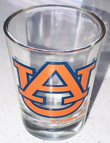 Auburn University Tigers 2 oz Shot Glass Orange NEW Jenkins Entertainment￼ Cover