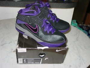 2011 Nike Lebron Air Max Soldier 5 Black/Club Purple Shoes! Size 9.5 w/Box! - Picture 1 of 12