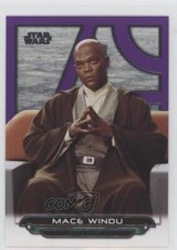 2018 Topps Star Wars Galactic Files Reborn Purple /99 Mace Windu #TPM-28