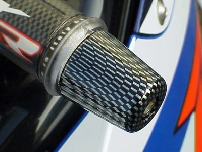Suzuki Katana GSXR600 GSXR750 GSXR1000 GSXR 600 750 1000 CARBON BAR ENDS - Image 1 of 2
