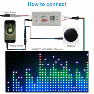 SP107E Smart APP Bluetooth LED Music Controller Pixel Strip WS2811 2812B SK6812 