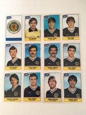 PANINI FOOTBALL SUPERSTARS 1984 ACETATE/PLASTIC CARD SCOTLAND.