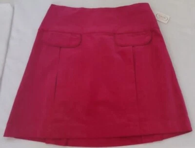 NUEVO Talbots Niños Niñas Rosa/Magenta Elastizado Plisado Terciopelo Falda (Talla 7) con Etiqueta  Foto 1 de 4