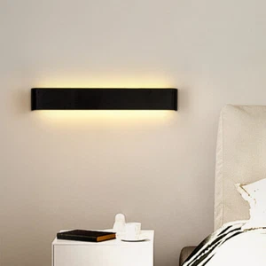 Modern LED Wall Light Up Down Dimmable Indoor Bedroom Stair Sconce Lamp Fixture - Picture 1 of 15