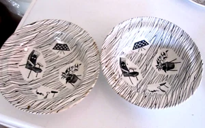 Vintage Ridgway Potteries Hausfrau - Paar Müsli-/Dessertschalen mit Rand - - Bild 1 von 2