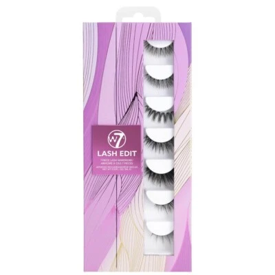 W7 Cosmetics Wimpernbearbeitung falsche Wimpern - 7 Paar natürlich aussehend voll lang wispy