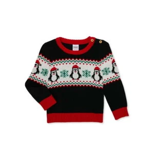 Holiday Time Baby and Toddler Boy or Girls Unisex Sweater, Size 3T - Picture 1 of 5