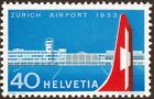 Svizzera - 1953 - Inaugurazione dell'Aeroporto di Zurigo - n.536 - nuovo (MNH)