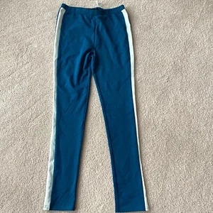 NWT KIDPIK GIRLS PANTS, 14, BLUE WITH WHITE TRIM, PULLON, CASUAL, LEGGINGS - Picture 1 of 3