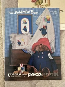 1984 Paragon Needlecraft Paddington Bear Book 5092 Cross Stitch Pattern - Picture 1 of 5