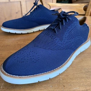 Men’s Nautica Fabric Oxfords Navy blue / White Soles Size 12 M - Picture 1 of 12