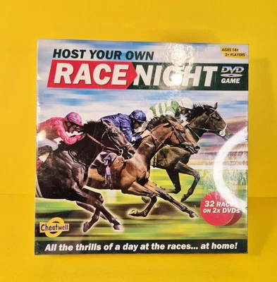 Cheatwell Game Host Your Own Race Night DVD Horse Racing New Sealed 32 Races - Image 1 of 4