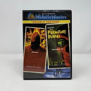 The Masque Of The Red Death/The Premature Burial (DVD, 2002, Midnite Movies) Poe - Foto 1 di 5
