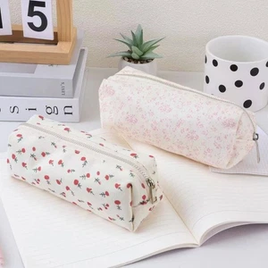 Floral Print Stationery Bag Large Capacity Stationery Organizer Pen Bag Gift - Picture 1 of 19