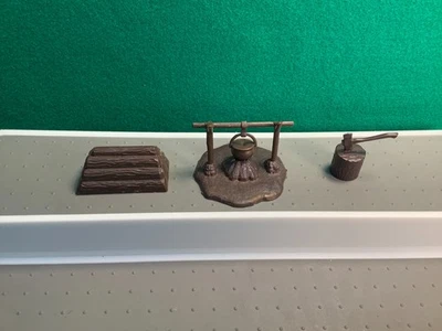 Vintage Marx Fort Apache Brown Campfire Playset Accessory - Image 1 of 4