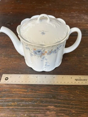 Rosenthal Monbijou Teapot, Classic Rose In Blue - Image 1 of 4