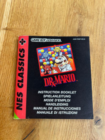 Gameboy Advance Manual - Dr. Mario (NES Classics) - Multilingual