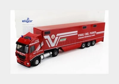 ELIGOR 118217 IVECO FIAT - STRALIS 480e6 EURO 6 TRUCK FIRE ENGINE 2018 - RED WHI - Immagine 1 di 2