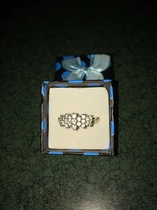 14 KT GELB- & WEISSGOLD DAMEN 1 KARAT DIAMANT CLUSTER COCKTAIL RING IM WERT VON 1800 $ - Bild 1 von 2