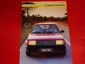 TALBOT Horizon LD GLD GL GLS folleto folleto folleto de 1985 - Imagen 1 de 1