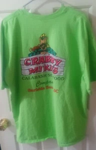 Vintage Green Crabby Mike's Topsail Island , NC 2XL - Picture 1 of 4