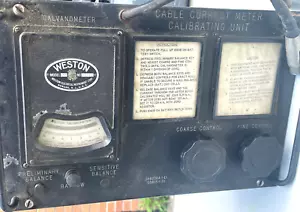 Antique Callibrating Unit of 2nd Transatlantic Cable - Built-in Weston Meter - - Picture 1 of 5