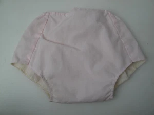 Bragas muñecas vintage hechas a mano con forro de plástico rosa - Imagen 1 de 10