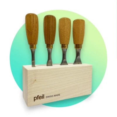 Pfeil Short Butt Chisels Set 4 Piece Set - BCh4er - Image 1 of 3