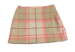 Gap Kids 10 Lined Wool Blend Plaid Skirt in Ivory Frost - Picture 1 of 4