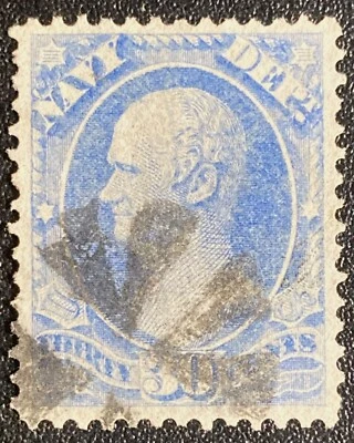 O-44  Used  Navy Department Official Stamp, PSE Graded 85, Cert # 01175876 w/PF - Image 1 of 3