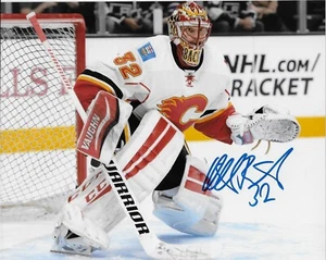Foto Autografiada Calgary Flames Goalie Niklas Backstrom Firmada 8x10 #2 Original - Imagen 1 de 2