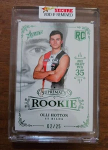 Olli Hotton LOW 2/25 AFL Select Supremacy Rookie Card 2023 St Kilda Saints - Picture 1 of 2