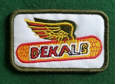 OLD VINTAGE PATCH HAT TRUCKER ADVERTISING FARMER DEKALB  Sew On Patch - Image 1 of 4