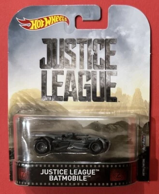 2017 Hot Wheels ~ Justice League BATMOBILE ~ New In Box / Sealed w/ Real Riders - Image 1 of 4