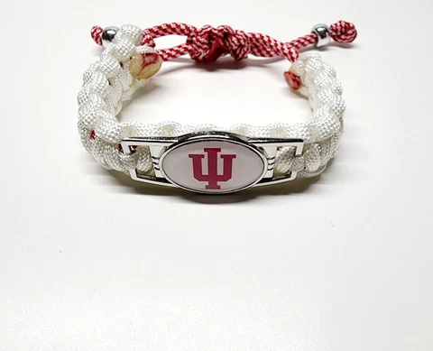 Indiana Hoosiers Adjustable Charm Bracelet Fan Apparel & Souvenir College NCAA Cover