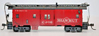 HO SCALE WP Bay Window Caboose Red Custom Decorated KDs FIGURE INSIDE