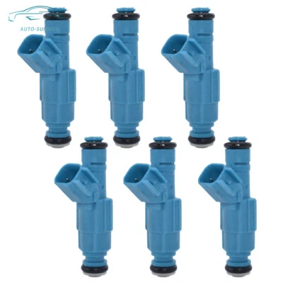 Juego de 6 INYECTORES DE COMBUSTIBLE de actualización para Jeep Liberty Dodge Ram 1500 2002-2003 3,7 L V6 Foto 1 de 4