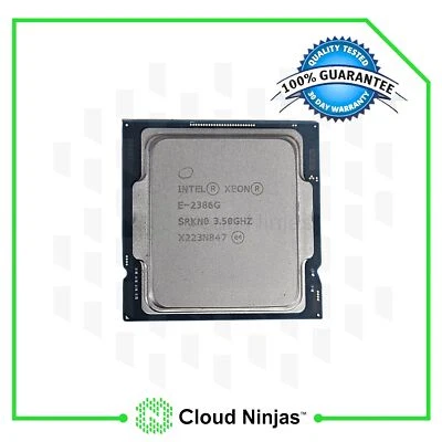 Intel Xeon E-2386G FCLGA1200 CPU Processor 3.50 GHz 6 Core 12 Threads 12MB 95W - Image 1 of 2