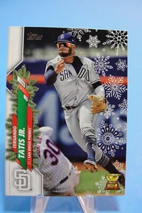 2020 Topps Holiday FERNANDO TATIS JR #HW59 Candy Cane Socks San Diego Padres - Picture 1 of 5