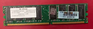 🔴Infineon 512MB PC2700U DDR 333 RAM MEMORY 305958-041 , HYS64D6430GU-6-B - Picture 1 of 4